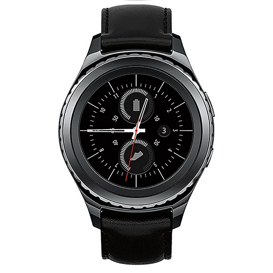 buy Smart Watch Samsung Galaxy Gear S2 SM-R730V - Black - click for details
